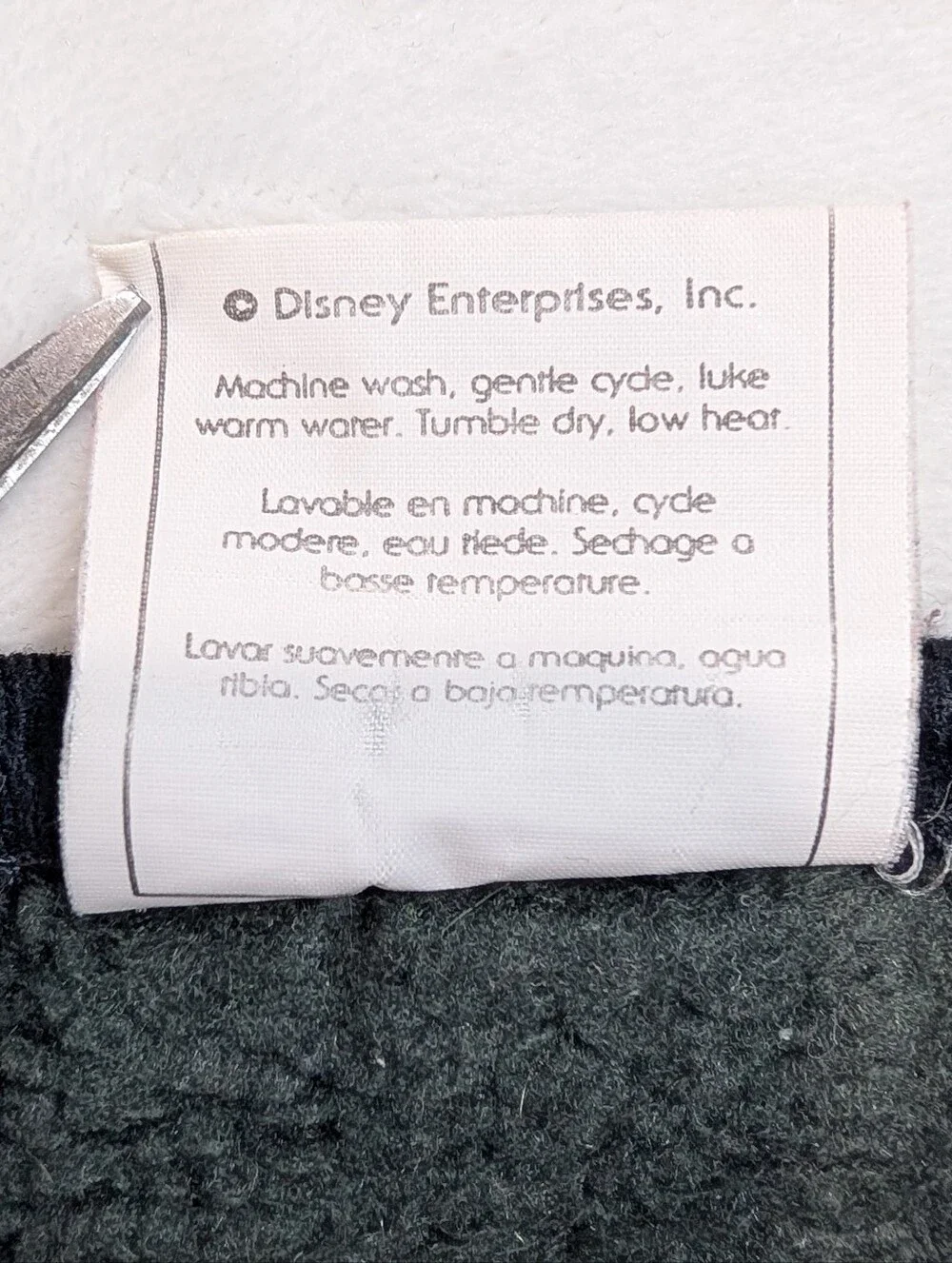 VTG Disney Mickey Mouse Fleece Blanket | Black White Biederlack of America